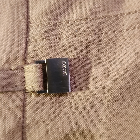 BCBGMaxAzria Linen Ankle Drawstring Pants - Picture 5 of 9